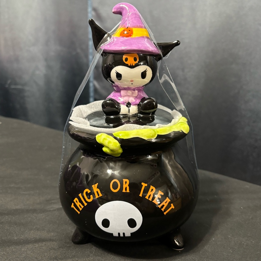Kuromi as a witch halloween ceramic